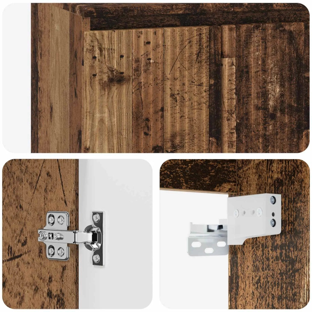 Set di mobili per il bagno Legno antico Legno ingegnerizzato 3404338