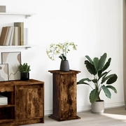 Espositore con Portaoggetti Rovere Fumo 31x30x60cm Truciolato 854620