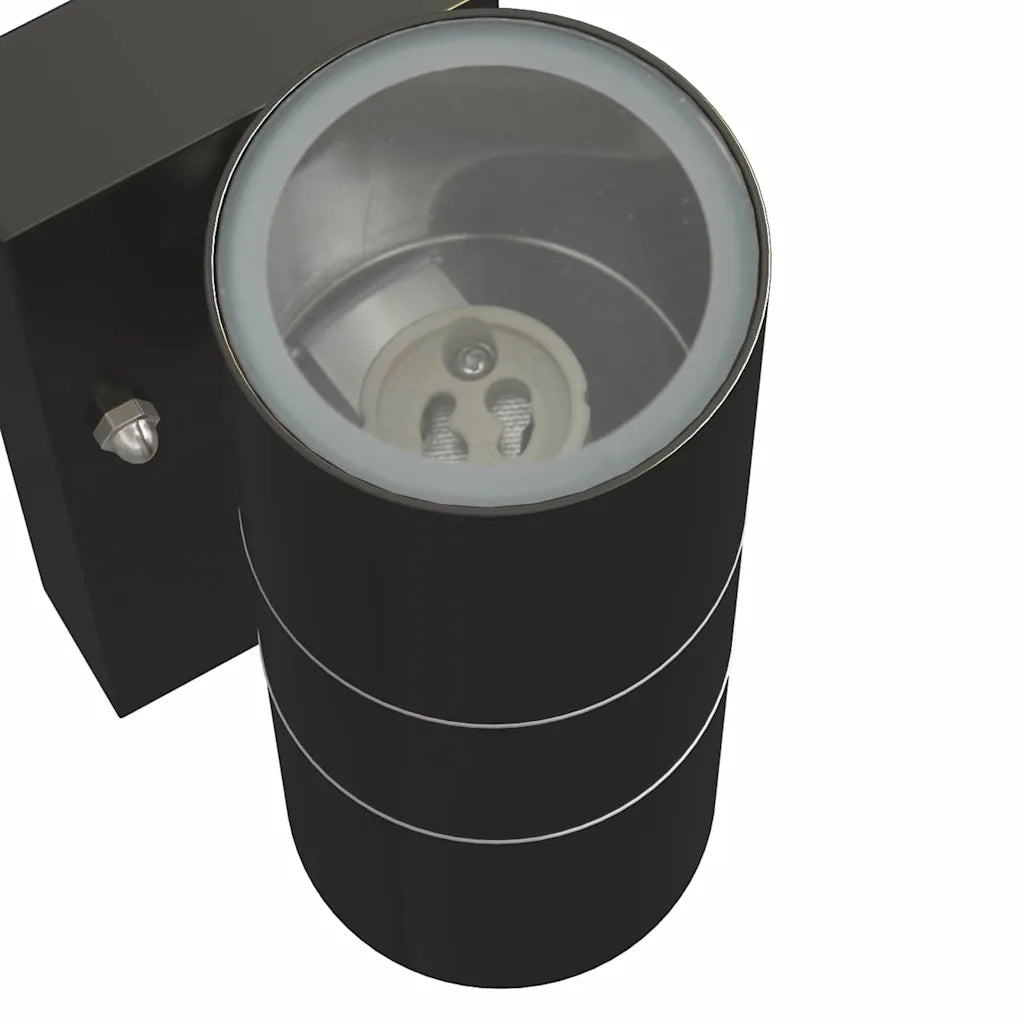 Lampada da Parete Esterna 2 pz Nero 7 x 10 x 22 cm CFW4100876