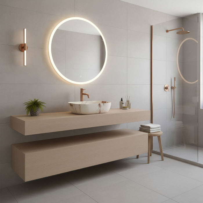 Lavabo Da Appoggio Rea Belinda Marrone Matt