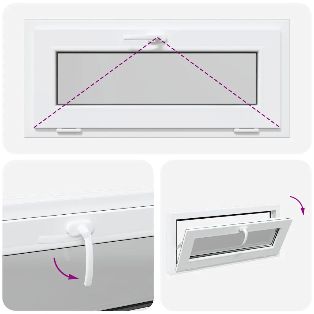 Finestra Seminterrato RISOR 90x40 cm Tilt 3 Vetri Bianco 4108379