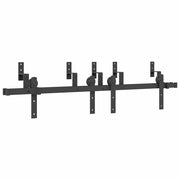 Kit di Binari per Porte Scorrevoli 152,5 cm Acciaio Nero CFW9775239
