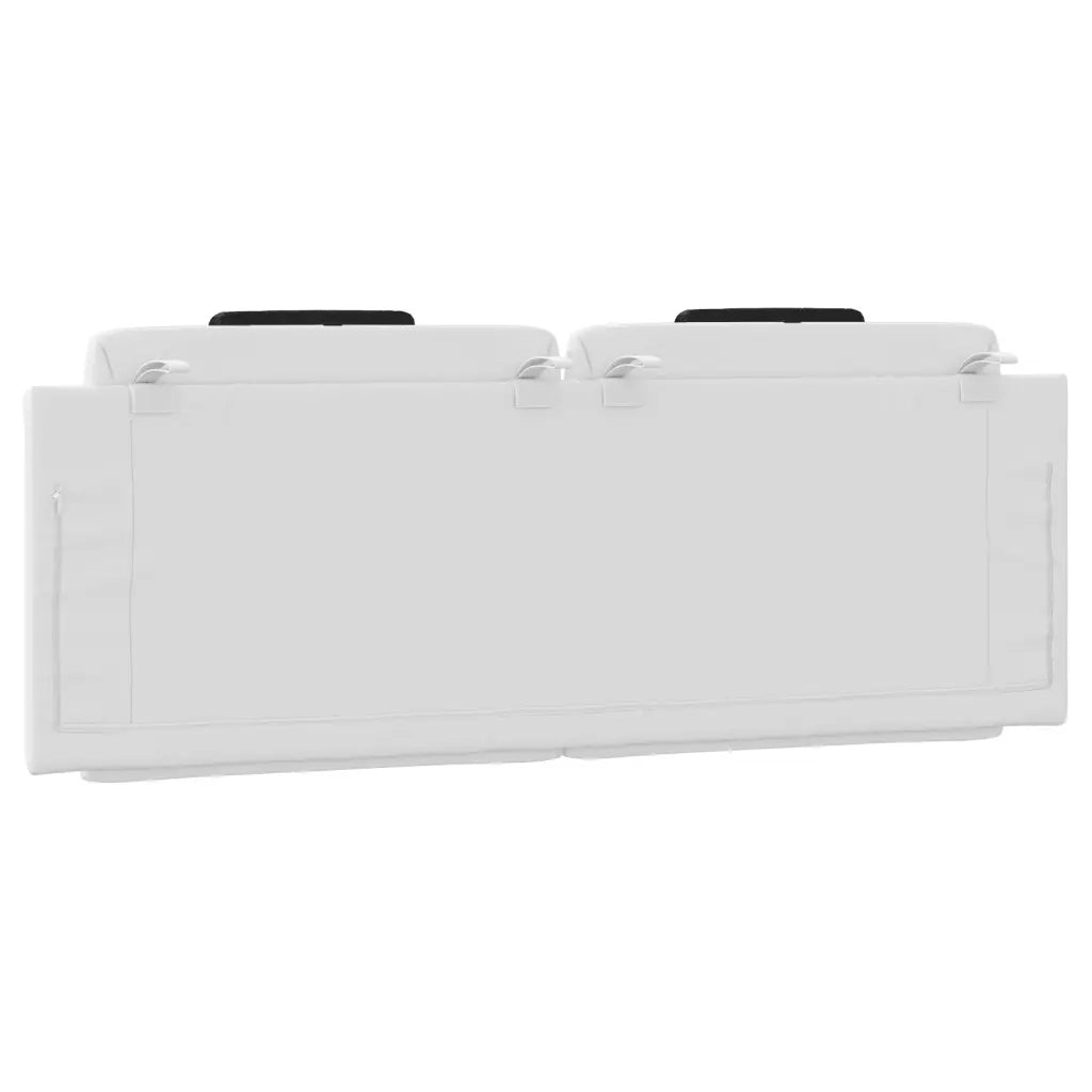 Cuscino Testiera Viana Bianco e Nero 140 cm in Similpelle CFW5975421