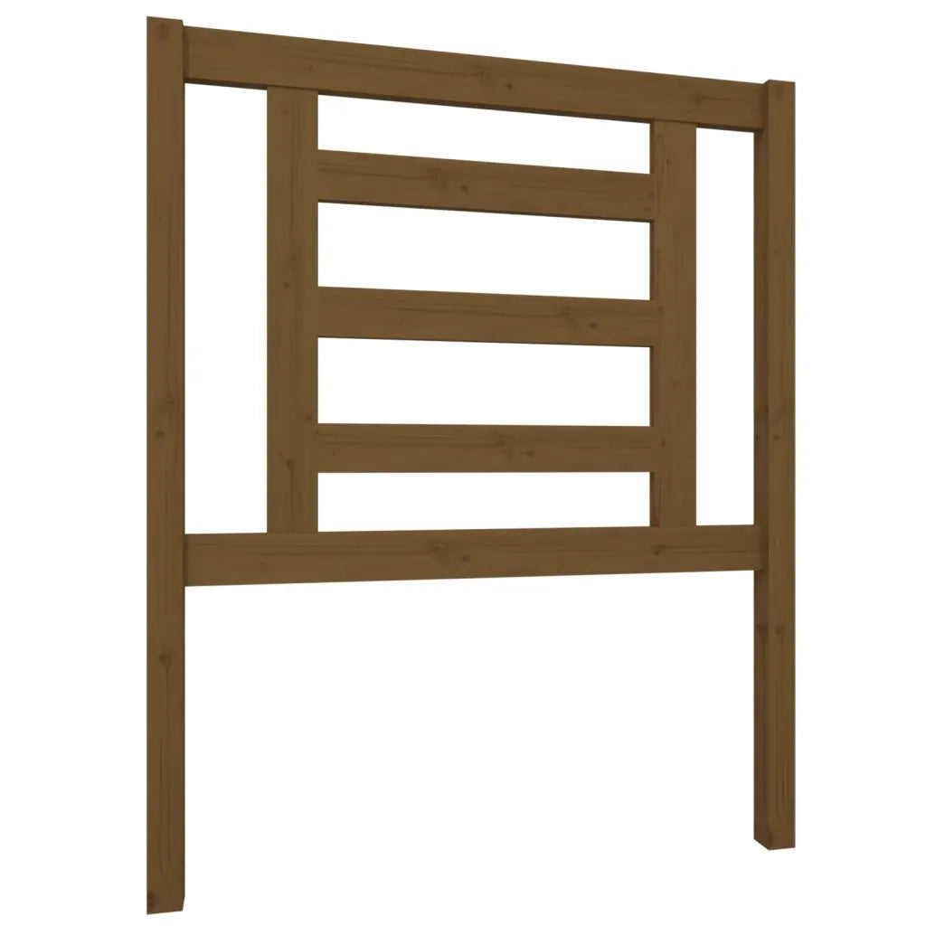 Testiera per Letto ambra 81x4x100 cm in Legno Massello di Pino 818798