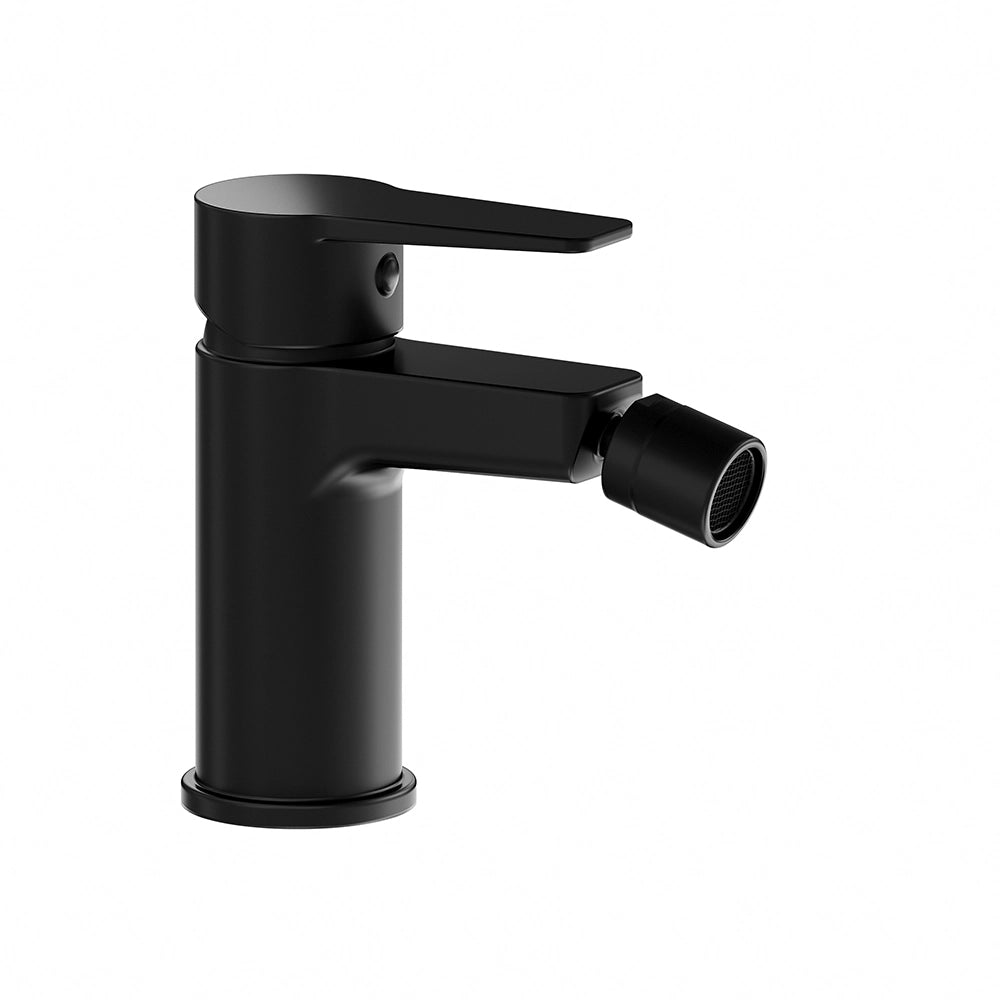 Coppia miscelatori lavabo alto bidet senza scarico nero opaco | Kerry