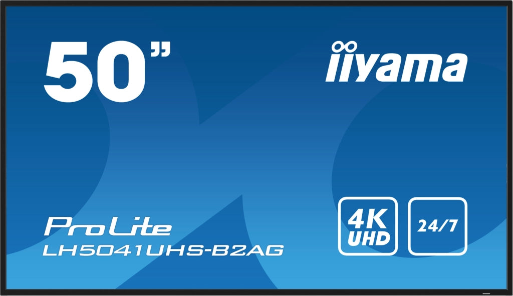 Iiyama lh5041uhs-b2ag visualizzatore di messaggi pannello piatto per segnaletica digitale 127 cm (50") lcd 500 cd/m² 4k ultra hd nero 24/7