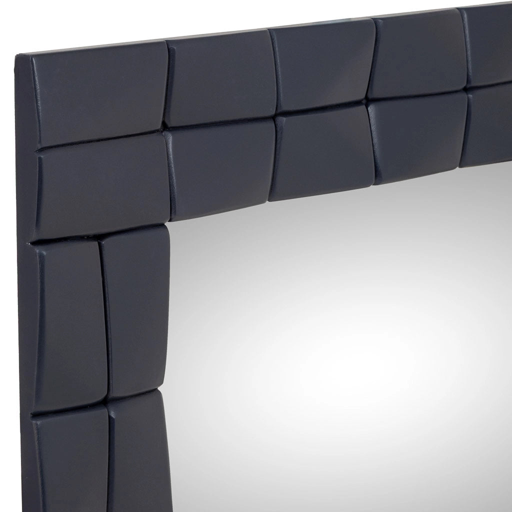 Specchio in legno nero 62x2.5x84h cm