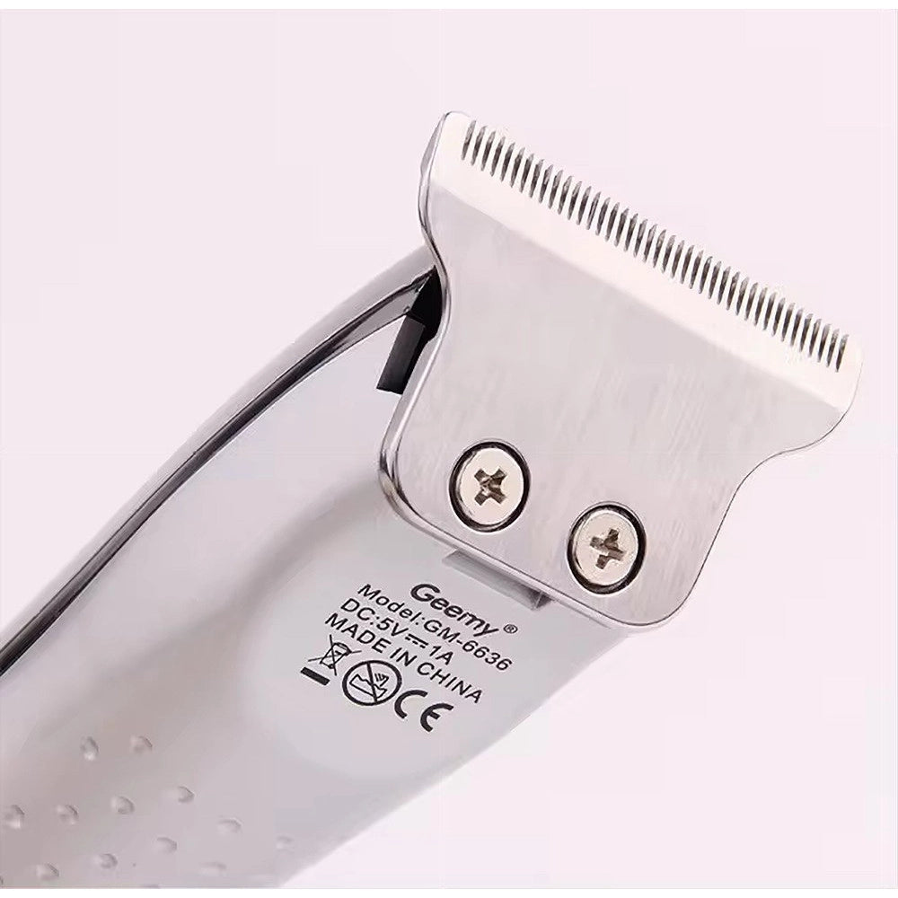 Trade Shop - Tagliacapelli Professionale A Batteria Ricaricabile Usb Rasoio Senza Fili Gm-6636 -