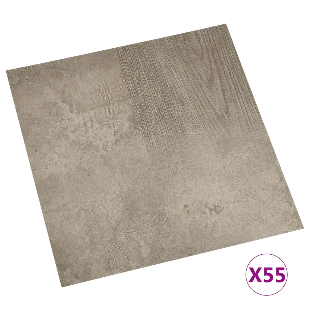 Tavole per Pavimenti 5,11 m2 55 pz PVC Marrone scuro e Grigio CFW2156108