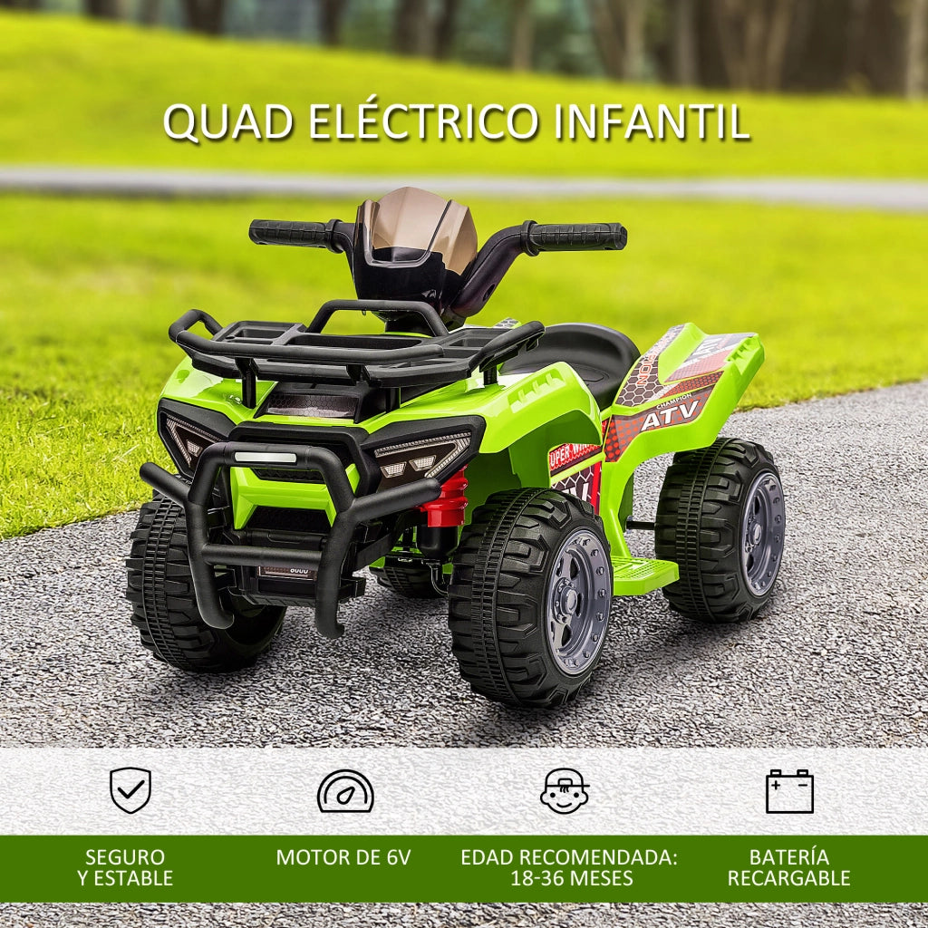 Quad Elettrico Bambini ¨C zephmum ¨C Verde 70x42x45 cm