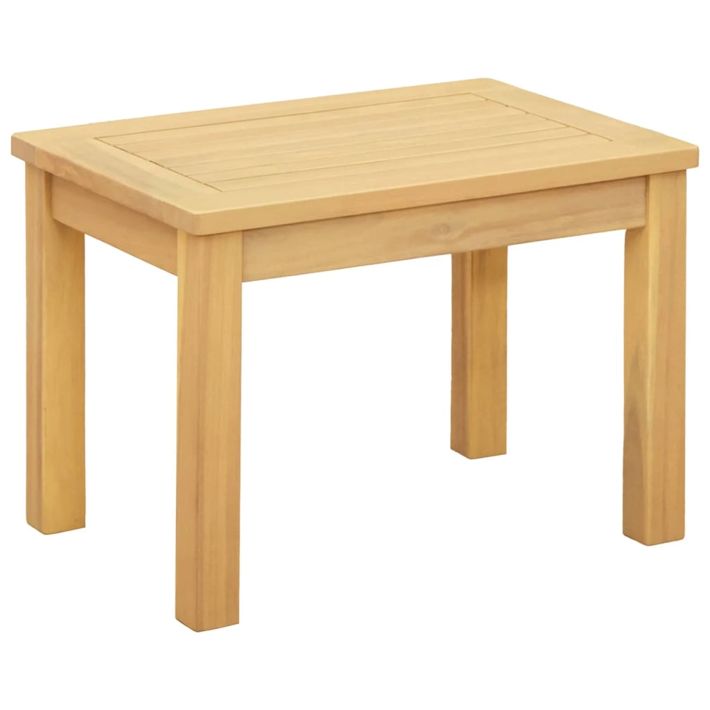 Tavolino da salotto Acacia chiaro 50 x 35 x 36 cm