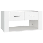 Tavolino da salotto | Tavolino da caff¨¨ | Tavolino da Soggiorno Bianco 80x50x40 cm in Legno Multistrato