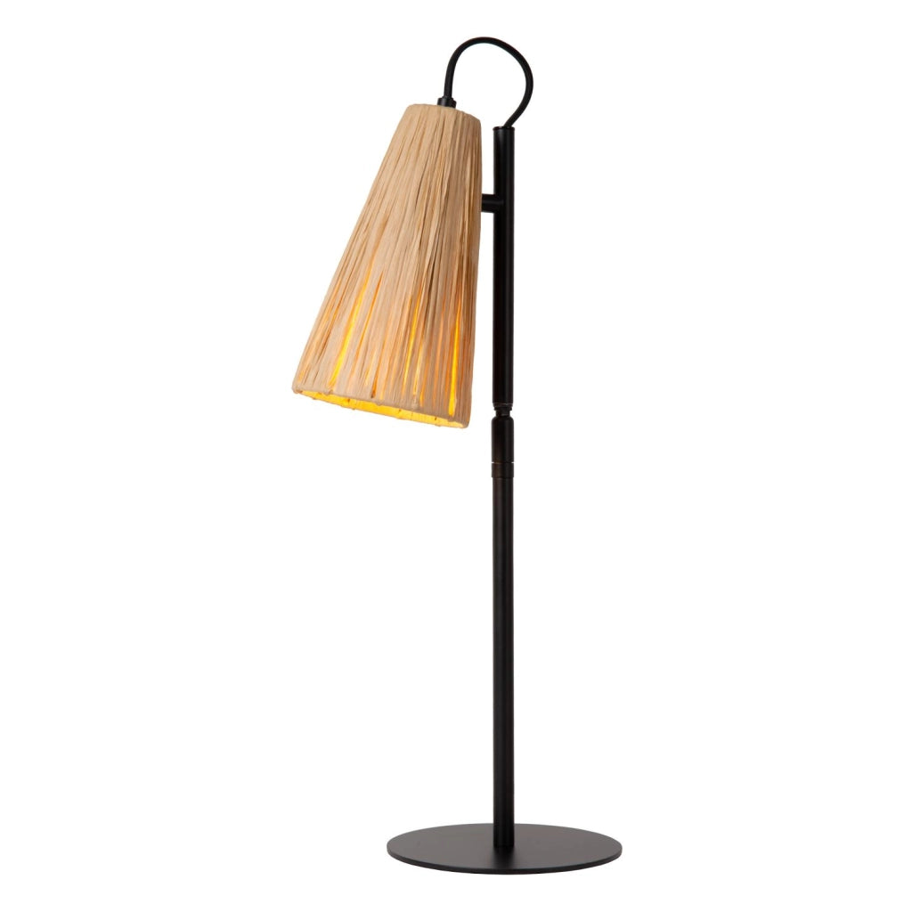 Lampada da tavolo rattan nero 1xE27 BENSEN Lucide
