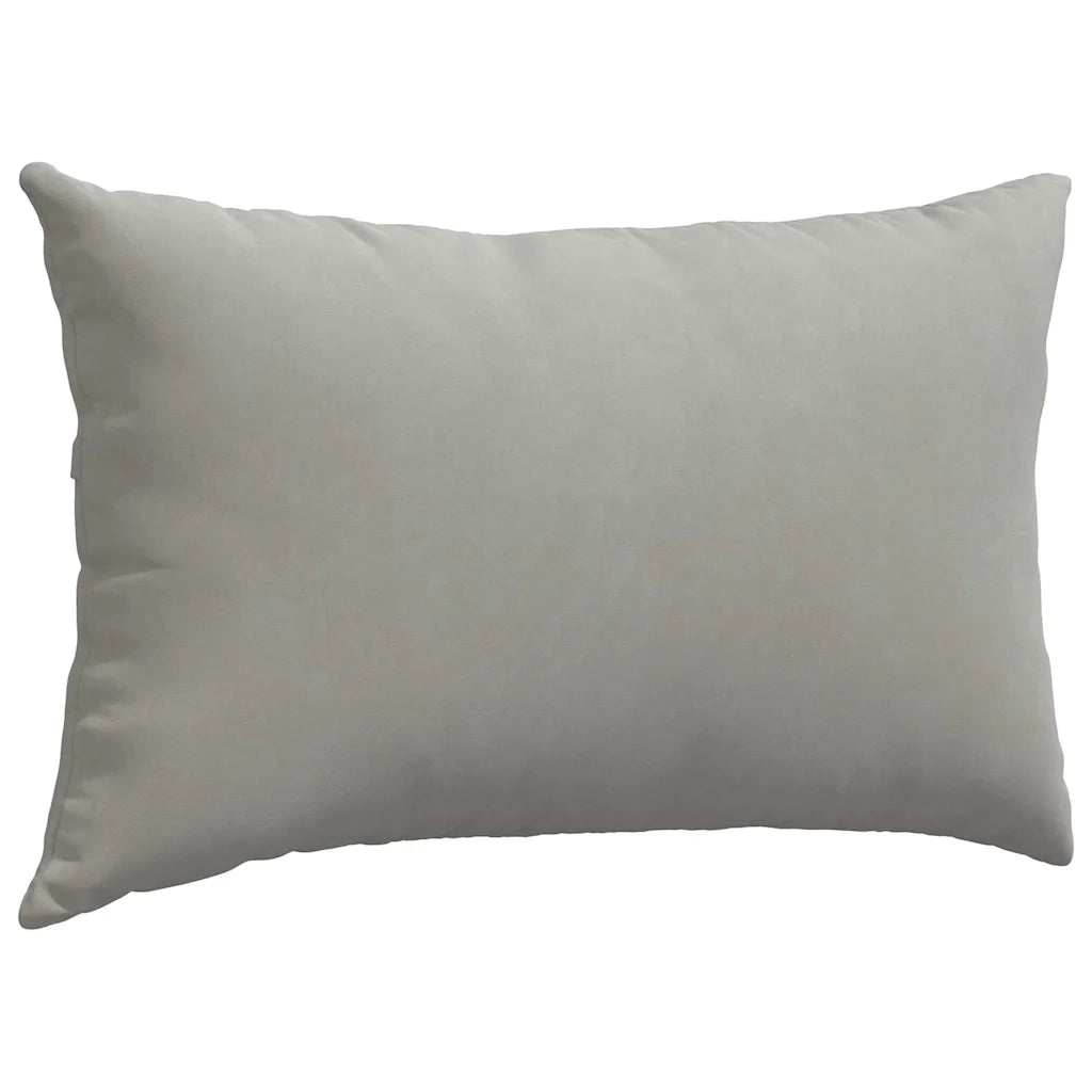 Cuscini da Divano 2 pcs Grigio chiaro 50 x 30 cm Tessuto