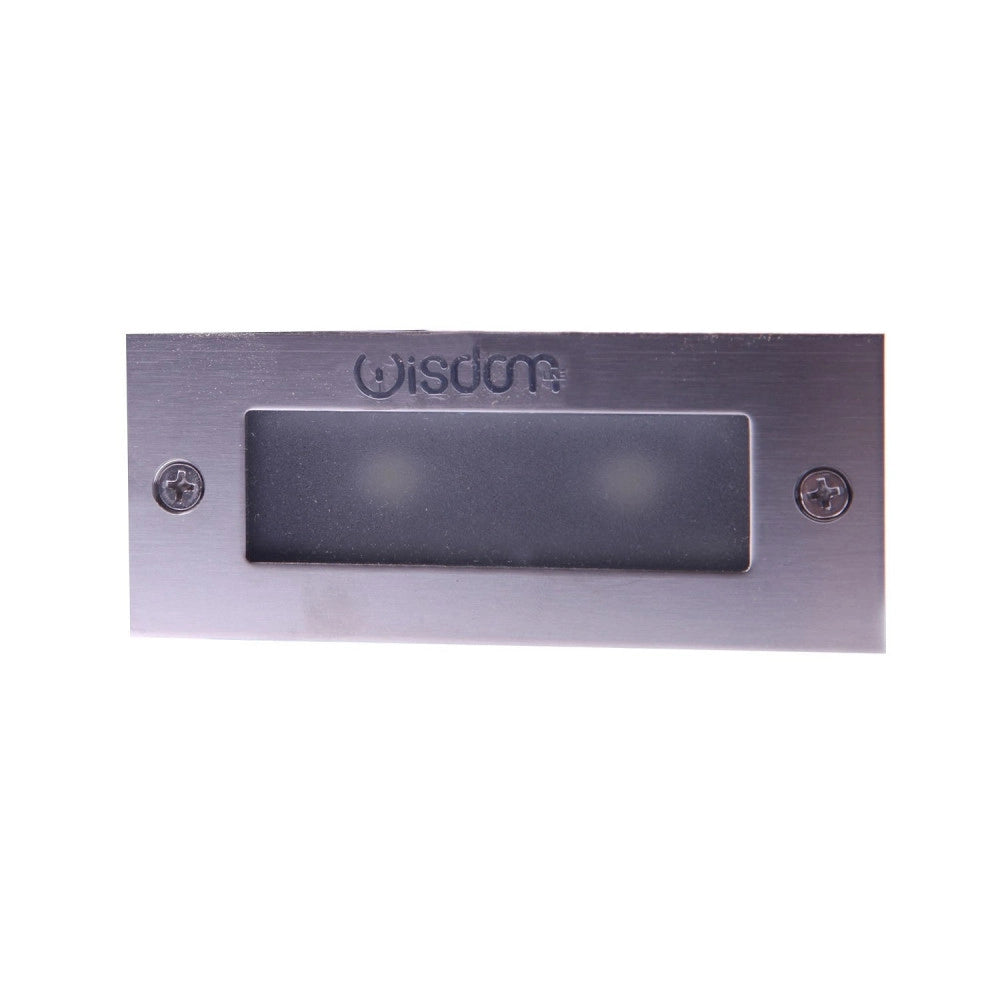 Trade Shop - Segnapasso Led Incasso Calpestabile Ip65 Rettangolare Da 2w Freddo Caldo -