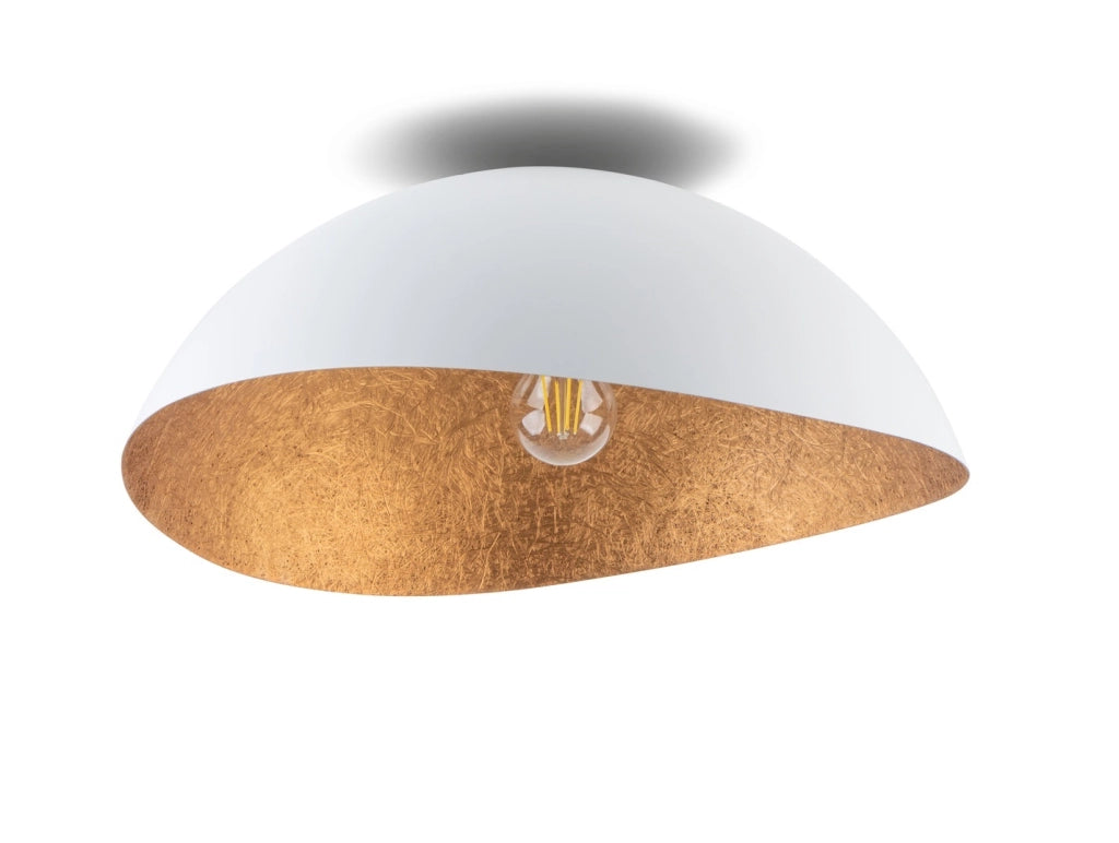 Plafoniera Solaris bianco rame Ø33cm E27 Sigma 15W