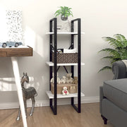 Libreria a 3 Ripiani Bianca 40x30x105 cm in Legno Multistrato 806487