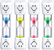 Orologio a Sfera per Pulizie Denti dei Bambini - Conto alla Rovescia di 3 Minuti per Calcolare il Tempo di Pulizia dei Denti - Giocchi per Bambini - 4 Pezzi (Colori Casuali)