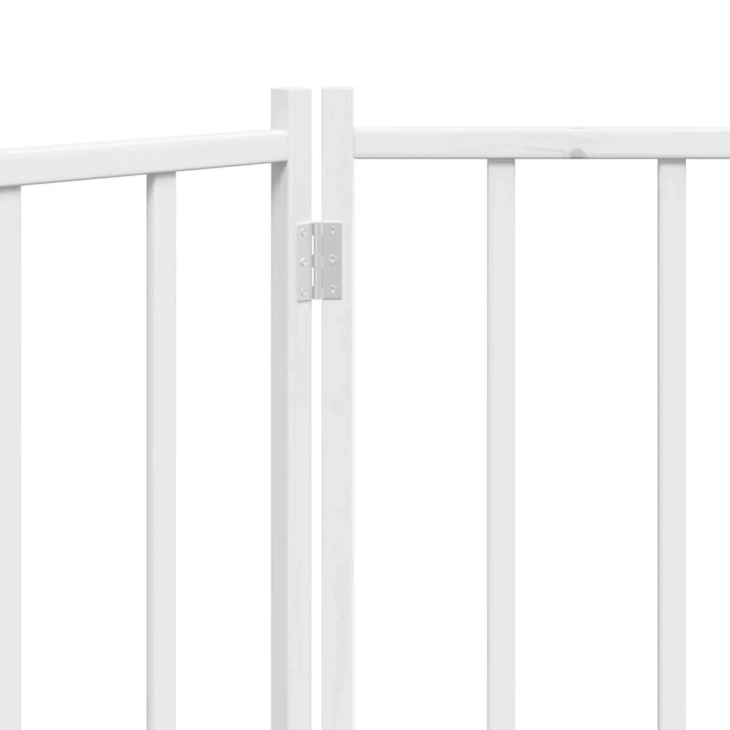 Cancelletto di sicurezza pieghevole per cani 2 pannelli 160 cm legno massello di abete bianco 02_0023049