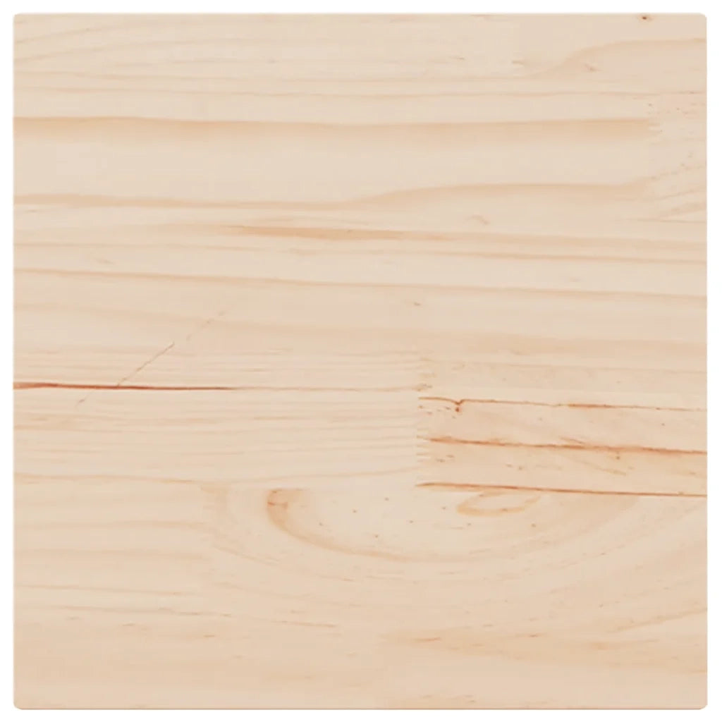 Piano Tavolo | Superficie Tavolo | Piano Scrivania 60x60x2,5 cm in Legno Massello di Pino Quadrato