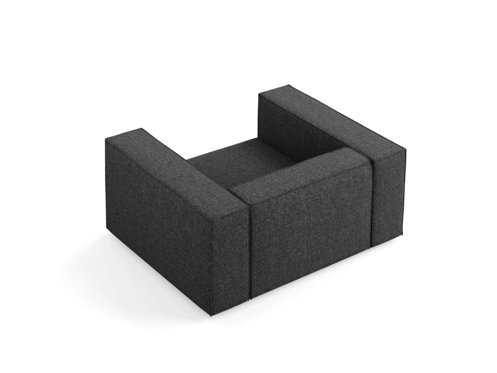 Cosmopolitan Design - Poltrona "Arendal" in ciniglia nero 