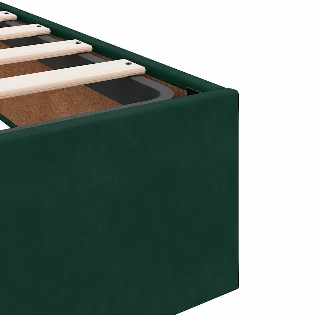 Struttura Letto Pouf Senza Materasso 120x200 cm Velluto 3310958