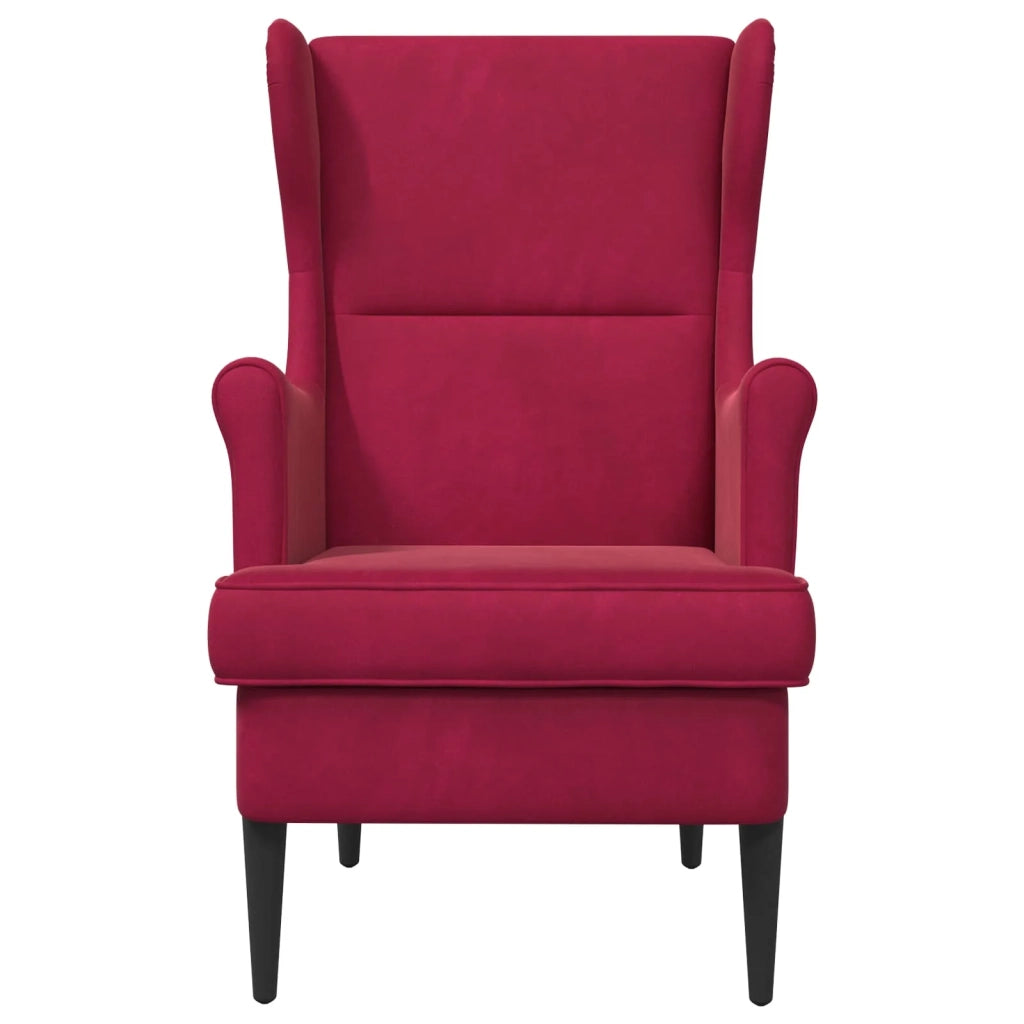 poltrona Rosso Vino Velluto 42029867
