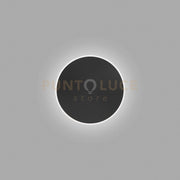 FORTUNA A/G - APPLIQUE A PARETE NERO 28W 1850LM 3000K DIMMERABILE D.38CM
