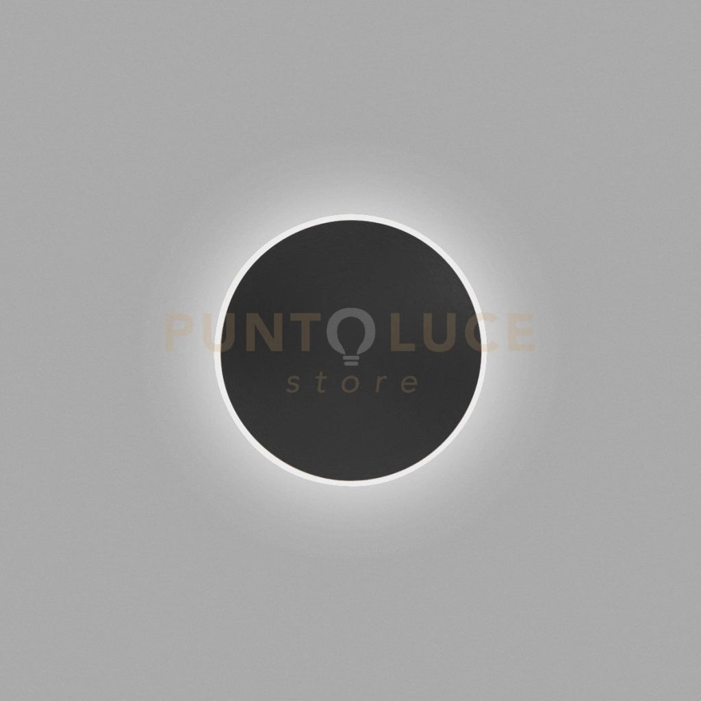 FORTUNA A/G - APPLIQUE A PARETE NERO 28W 1850LM 3000K DIMMERABILE D.38CM