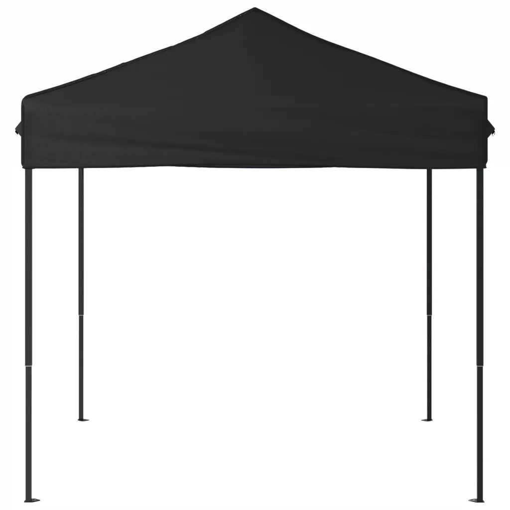 Tenda per Feste Pieghevole-Tenda Gazebo Nera 2x2 m