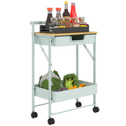 Carrello cassettiera con ruote ¨C zephmum ¨C verde chiaro 60x40x80
