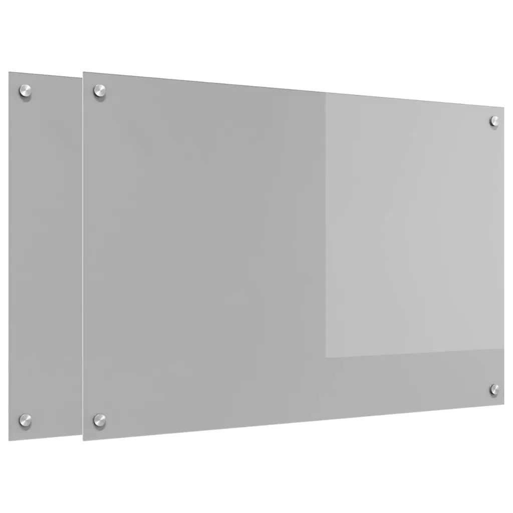 Schienale da cucina 2 pcs Grigio chiaro 90 x 60 cm 3415454