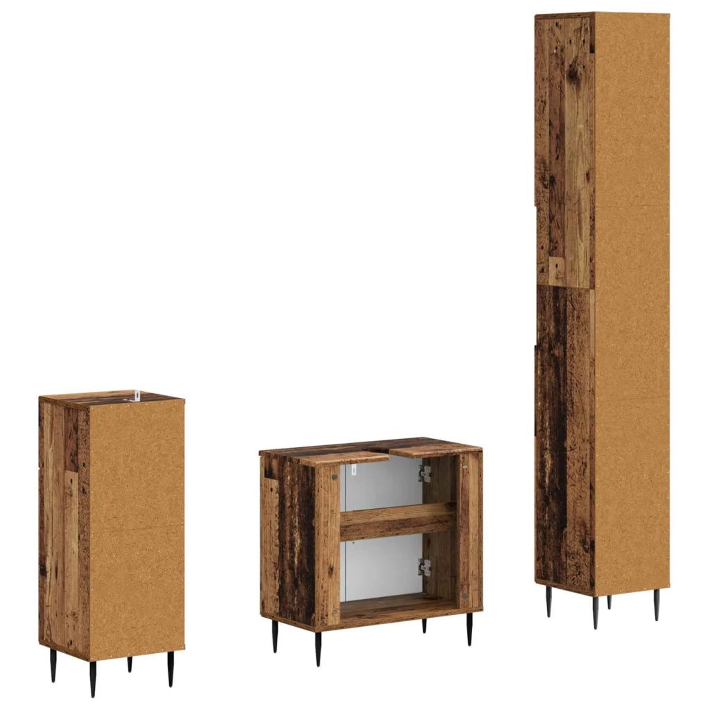 Set di armadietti da bagno in 3 pezzi HAARLEM 3417862