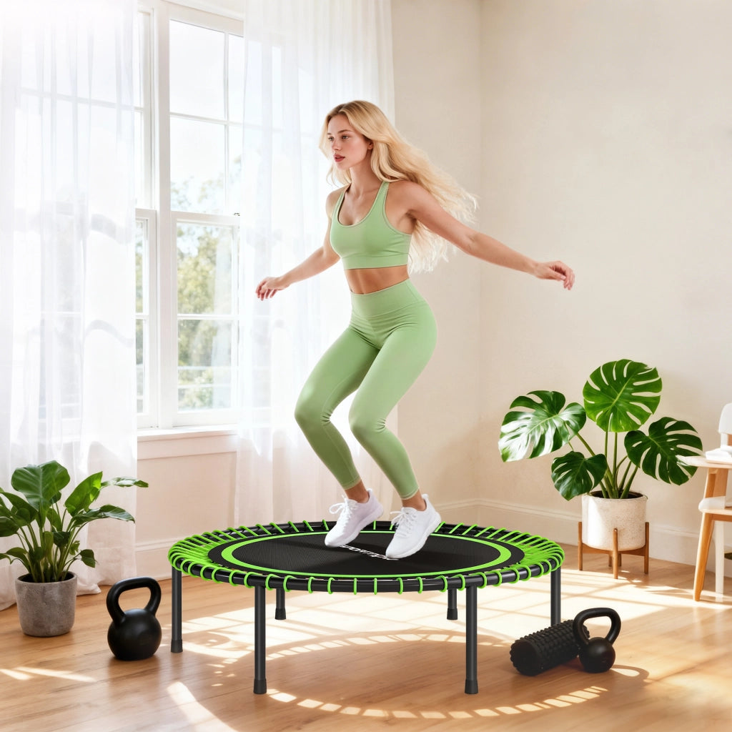 Tappeto Elastico Fitness ¨C Zephmum ¨C Verde e Nero ?114 cm