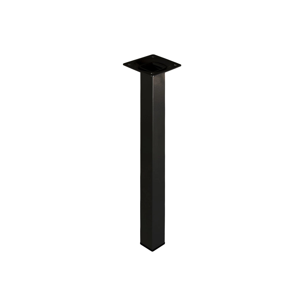 Piede quadro "Element System" - 25x25 - H.800 mm. - nero