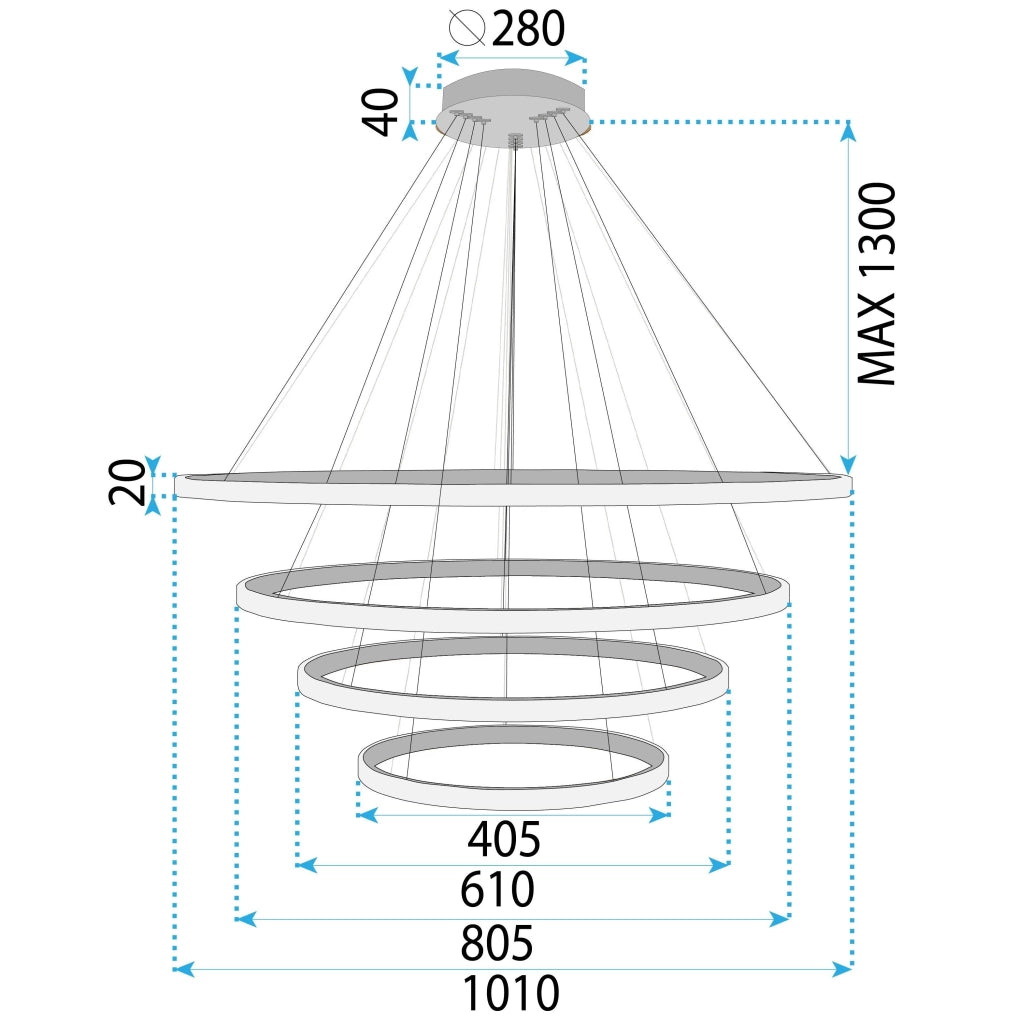 Lampada A Sospensione Lhj009-cp4 Gold