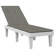Cuscino per Sdraio Grigio Scuro Mélange (75+105) x 50 x 4 Tessuto 4002488