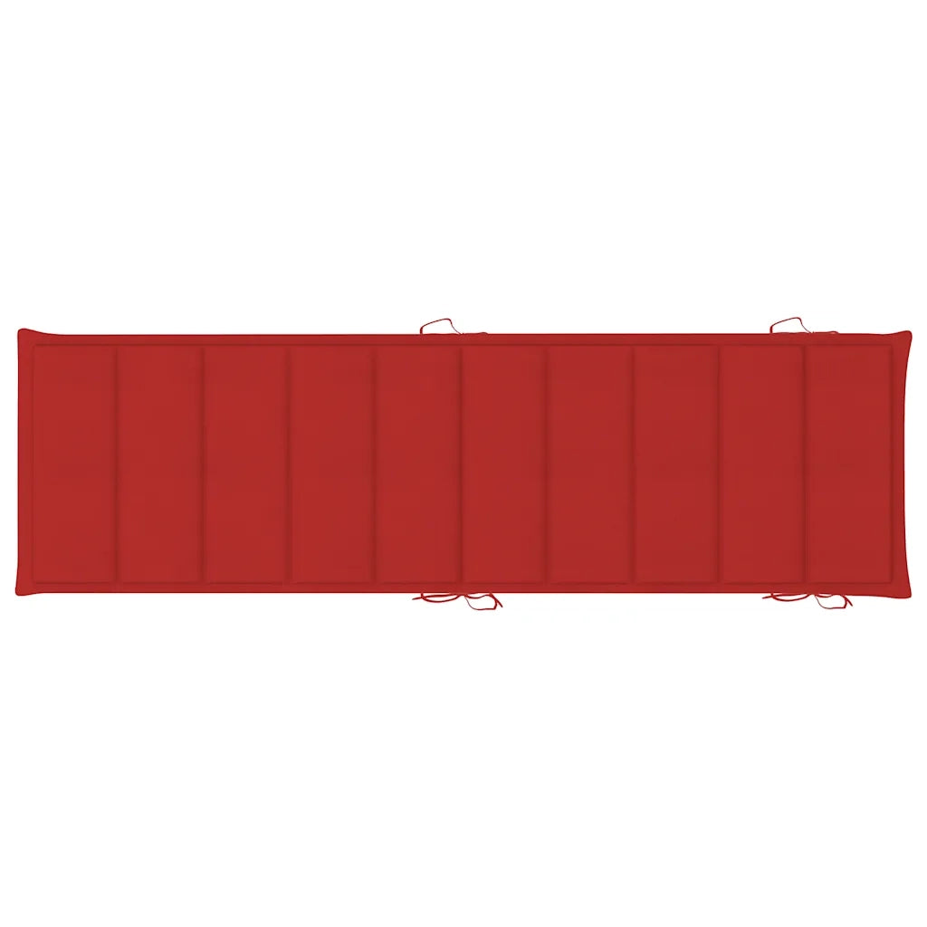 Lettini Prendisole 2 pz con Tavolo e Cuscini in Legno d'Acacia 3077382