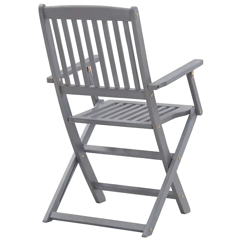 Sedie da Giardino Pieghevoli 4pz con Cuscini in Massello Acacia cod mxl 76014