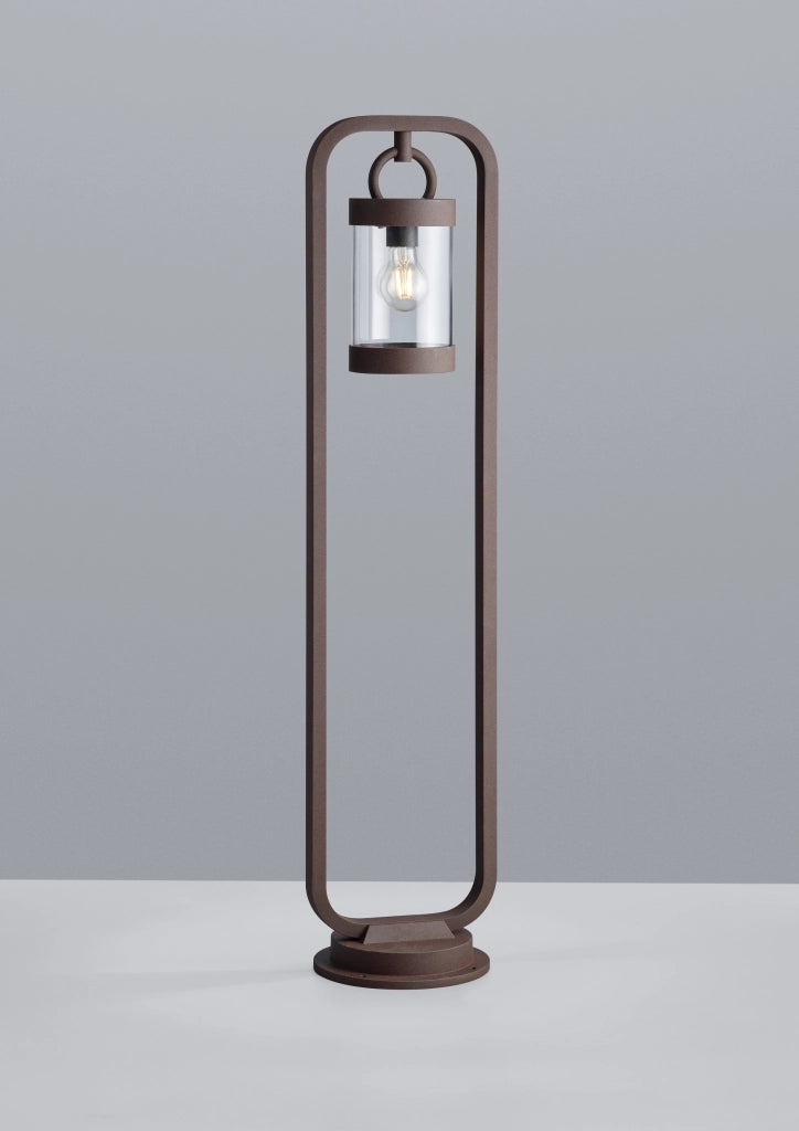 Lampione Esterno Led Giardino Sensore Lanterna Ruggine 100cm Sambesi GD Trio