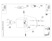 Lampada da soffitto QUAD cemento beige