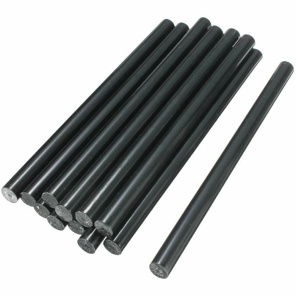 Trade Shop - 84 Stick Colla A Caldo Nera Ricarica Per Pistola Lungo 18 Cm Diametro 7 Mm -