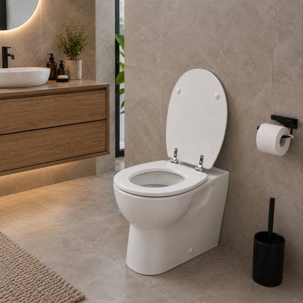 Copriwater MDF Stampa Effetto Mosaico Universale 43x38 cm 59124