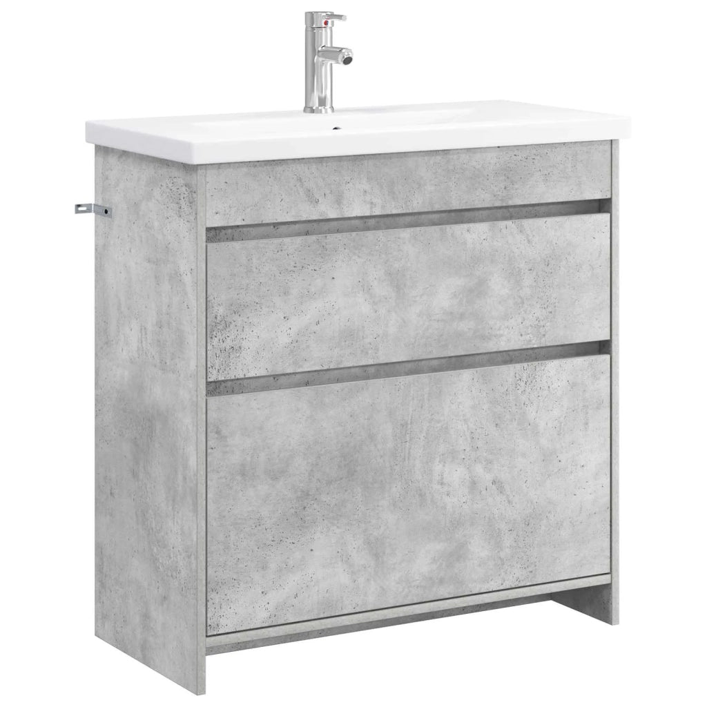 Set di mobili per il bagno Grigio Cemento 81 x 40 x 84,5 cm 3404269