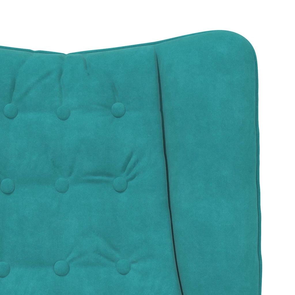 Divano Sedia-Poltrona Turchese 63 x 67 x 94 cm Velluto 444065