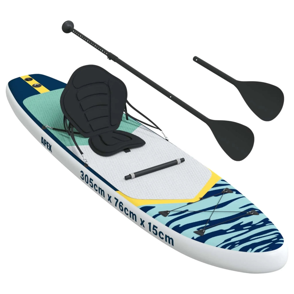 SUP Board con Seggiolino 2-in-1 APEX 305 x 76 x 15 cm Blu per 42039129