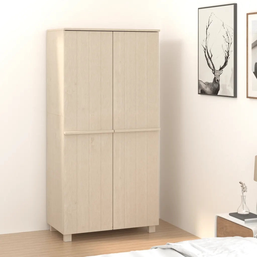 Armadio HAMAR ambra 89x50x180 cm in Legno Massello di Pino CFW9400887