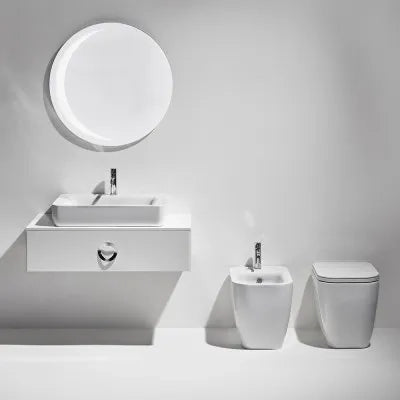 Sanitari filomuro rimless Simas Henges con sedile soft close incluso