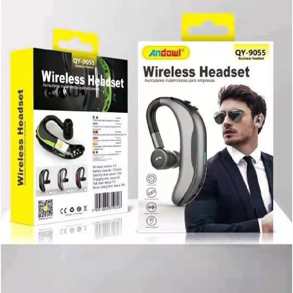 Trade Shop - Cuffia Wireless Vivavoce Bluetooth In-ear Auricolare Senza Fili Sport Qy-9055 -