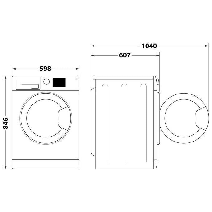 Indesit, Asciugatrice a Carica Frontale, 10 kg, Classe E, Bianca